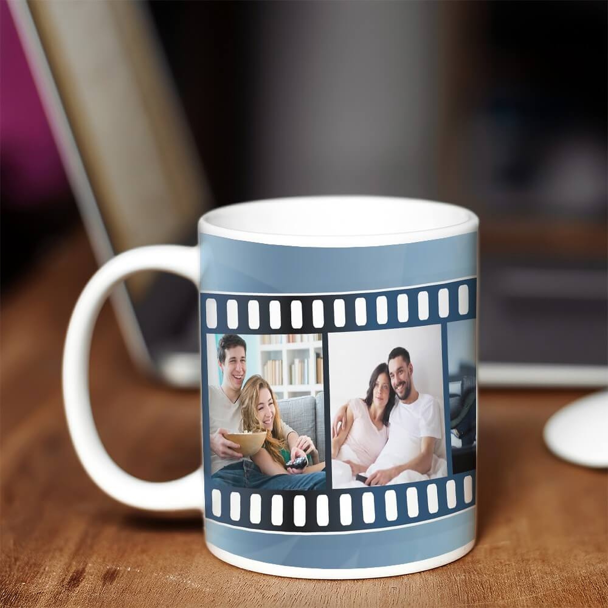 Cană Personalizată - Model Film Cu 4 Poze