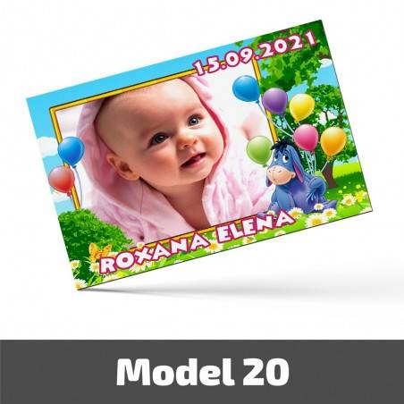 Mărturii Botez Magnetice Cu Poză, Nume Și Dată - Set 10 Buc. - Model 20 Mărturii Botez Magnetice Cu Poză, Nume Și Dată - Set 10 Buc. - Model 20