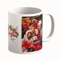 Cană Personalizată - Model "Crăciun Cu Stil" Cu Două Poze