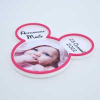Mărturii Botez Magnetice 3D - Micky Fetiță - Set 10 Buc.