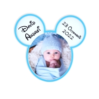 Mărturii Botez Magnetice 3D - Micky Băiețel - Set 10 Buc. Mărturii Botez Magnetice 3D - Micky Băiețel - Set 10 Buc.