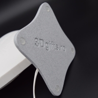 Lampă Luna 3D Personalizată - Square Cu Text Și Poză