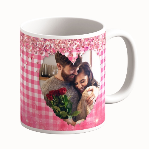 Cană Personalizată - Model "I Love You 2" Cu O Poză