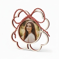 Mărțișor Personalizat 3D Magnetic - Trifoi Cu Fotografie