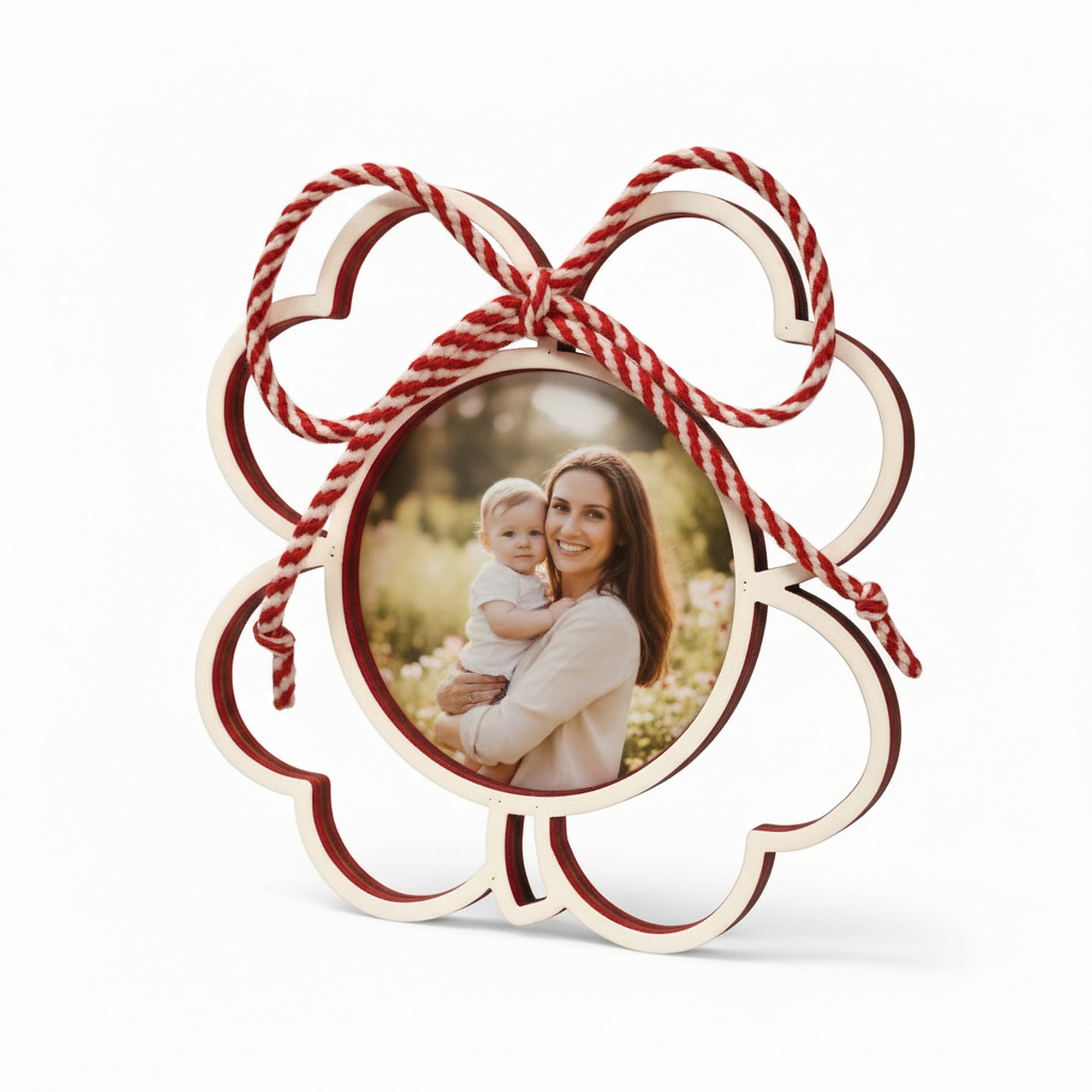 Mărțișor Personalizat 3D Magnetic - Trifoi Cu Fotografie