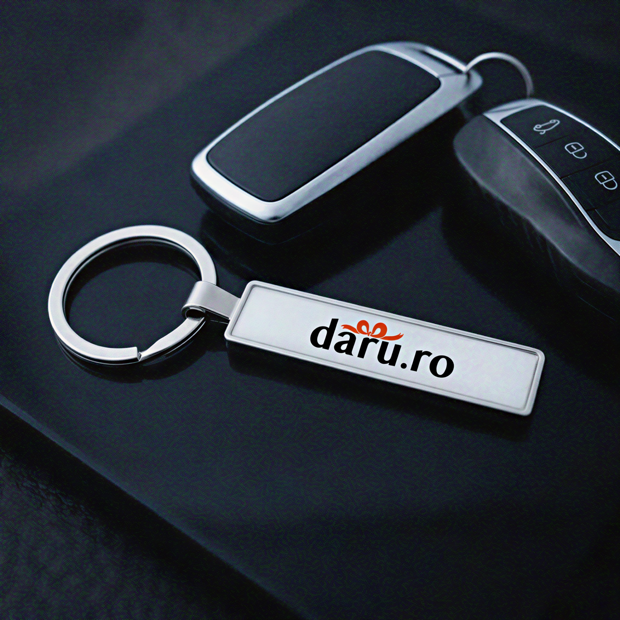 Breloc Auto Personalizat Cu Număr Și Logo
