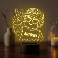Lampă LED 3D Personalizată – Gamer Roblox cu Nume