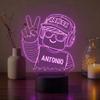 Lampă LED 3D Personalizată – Gamer Roblox cu Nume