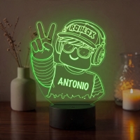 Lampă LED 3D Personalizată – Gamer Roblox cu Nume