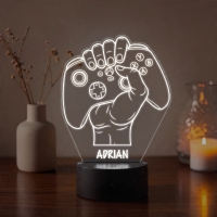 Lampă LED 3D Personalizată – Controller Xbox cu Nume