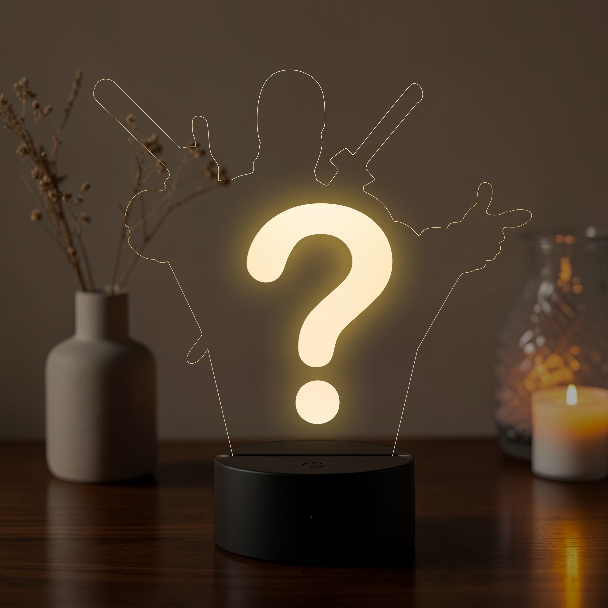 Lampă LED 3D Personalizată – Tu Alegi Personajul și Numele