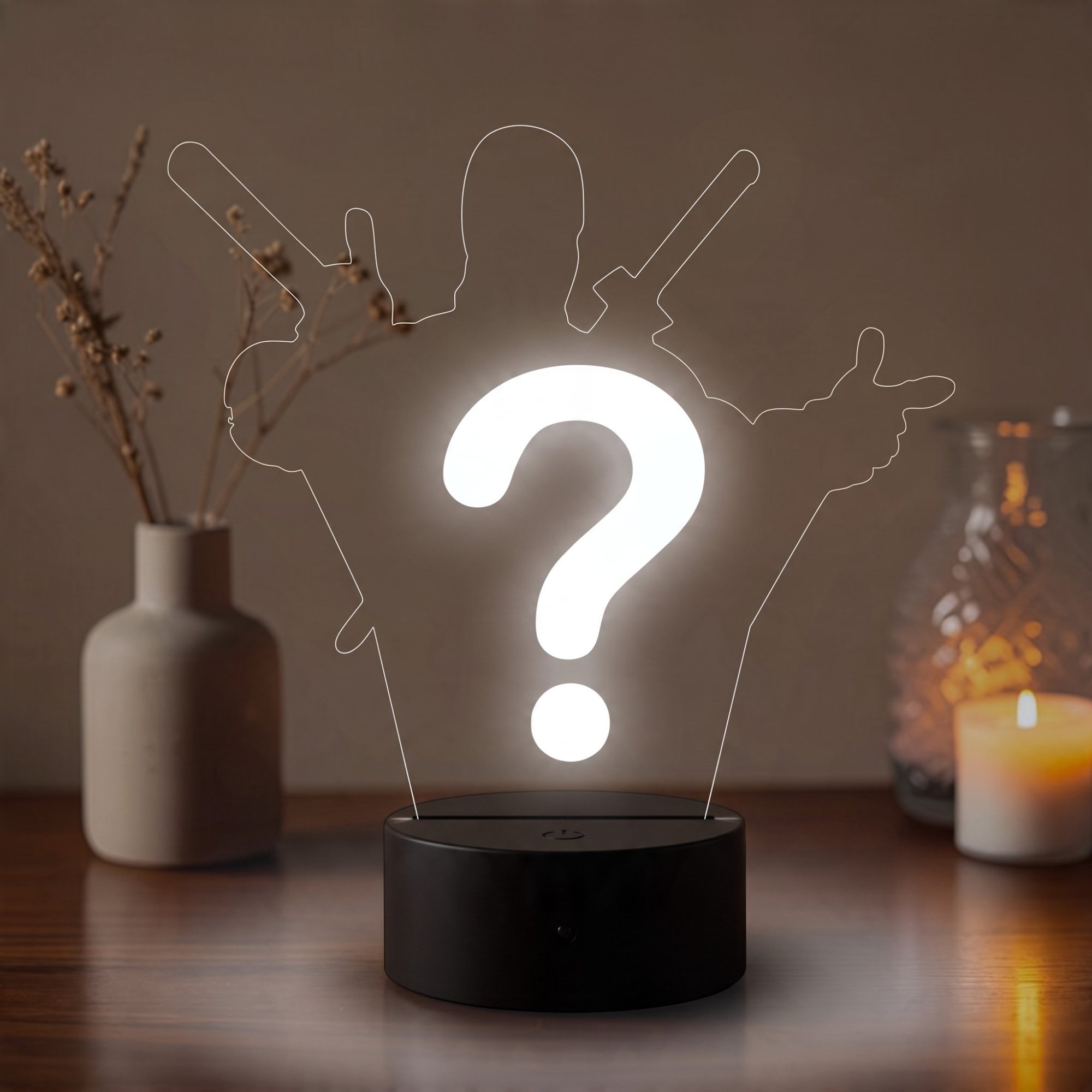 Lampă LED 3D Personalizată – Tu Alegi Personajul și Numele