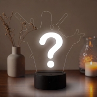 Lampă LED 3D Personalizată – Tu Alegi Personajul și Numele