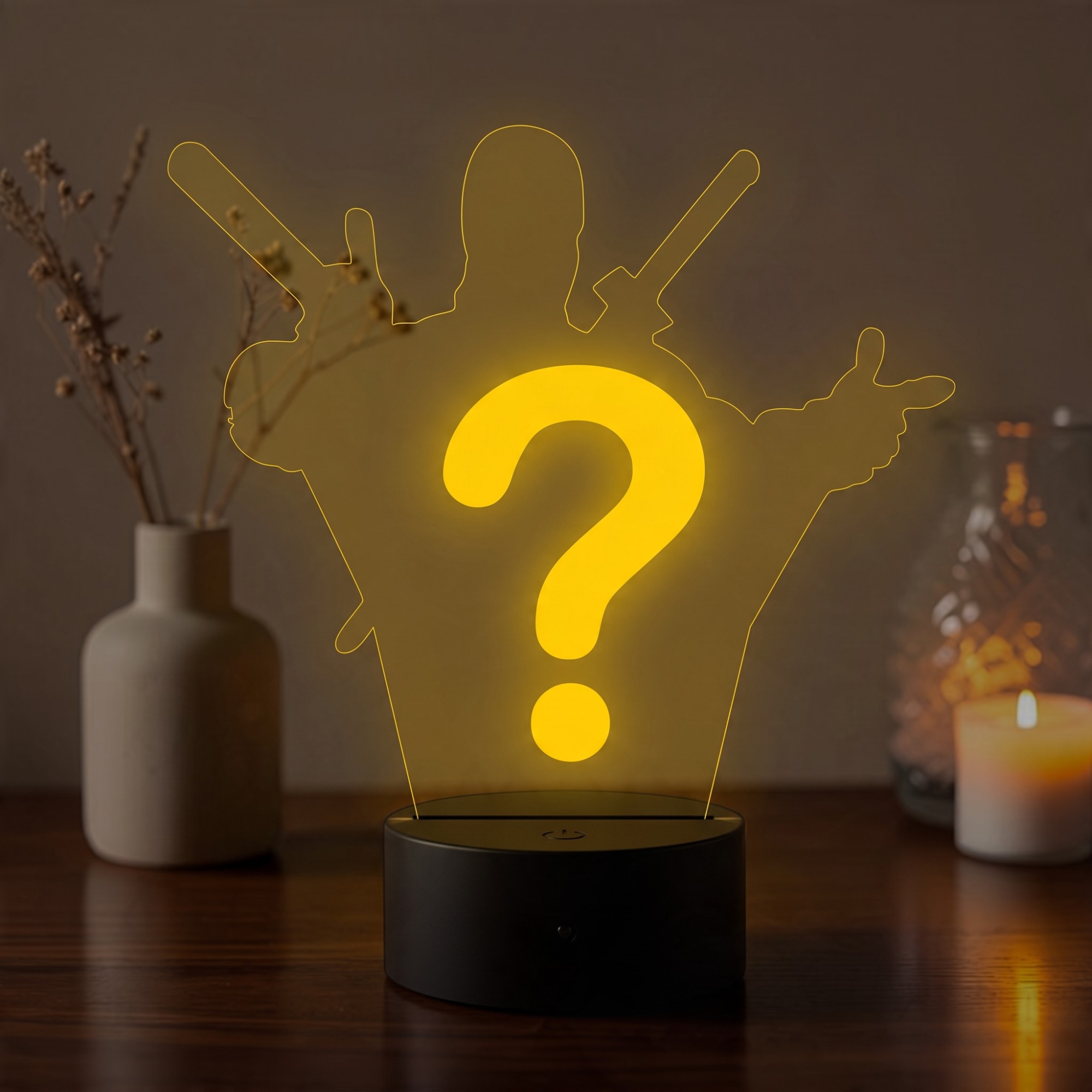 Lampă LED 3D Personalizată – Tu Alegi Personajul și Numele