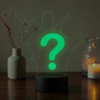 Lampă LED 3D Personalizată – Tu Alegi Personajul și Numele