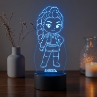 Lampă LED 3D Personalizată – Baby Rumi cu Nume