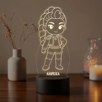 Lampă LED 3D Personalizată – Baby Rumi cu Nume