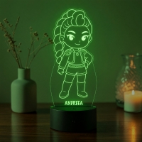 Lampă LED 3D Personalizată – Baby Rumi cu Nume