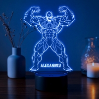 Lampă LED 3D Personalizată – Venom cu Nume