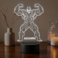 Lampă LED 3D Personalizată – Venom cu Nume