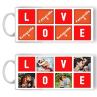 Cană Personalizată - Model "Original Love" Cu Patru Poze