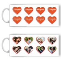 Cană Personalizată - Model "Love Moments" Cu Opt Poze