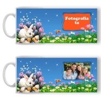 Cană Personalizată - Model Paște "Blue Easter"