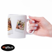 Cană Personalizată - Model "Golden Egg" Cu Două Poze