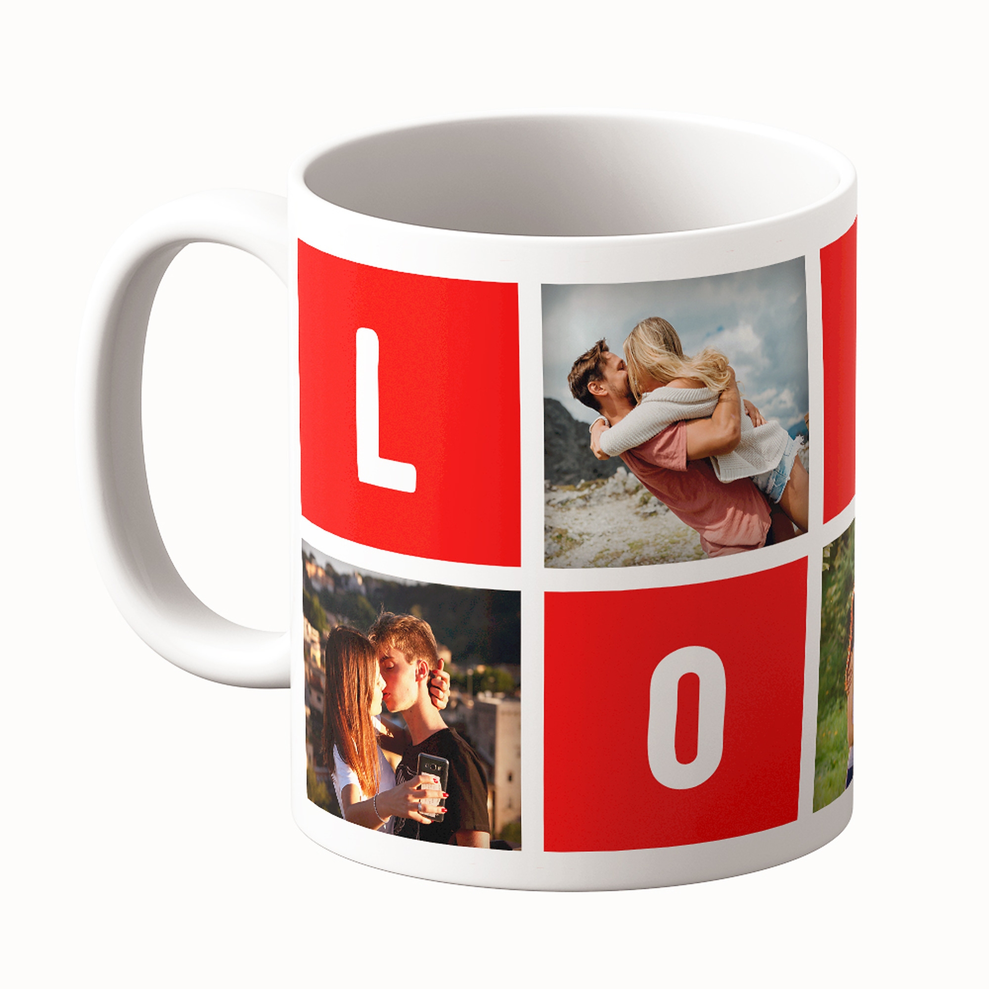 Cană Personalizată - Model "Original Love" Cu Patru Poze