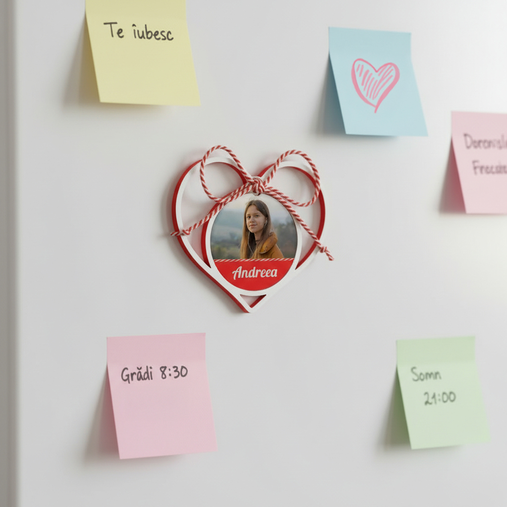 Mărțișor personalizat pe frigider