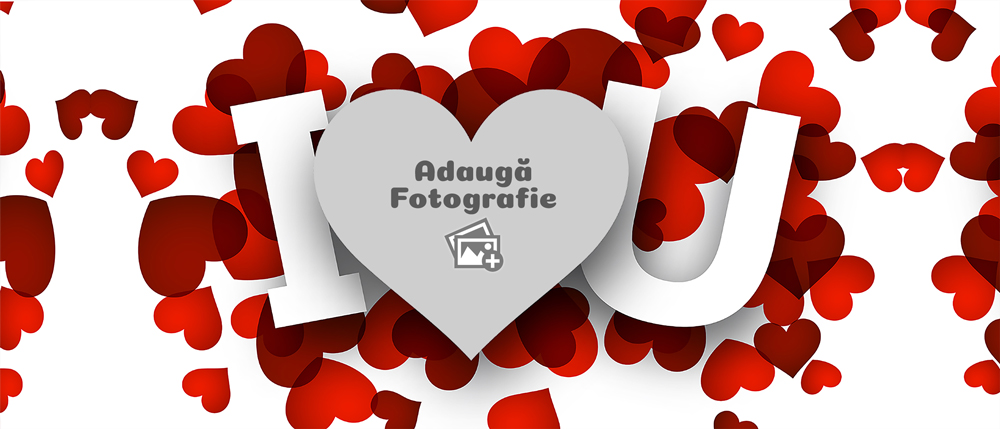 Cană Personalizată - Model "I Love You" Cu O Poză - Vedere Background