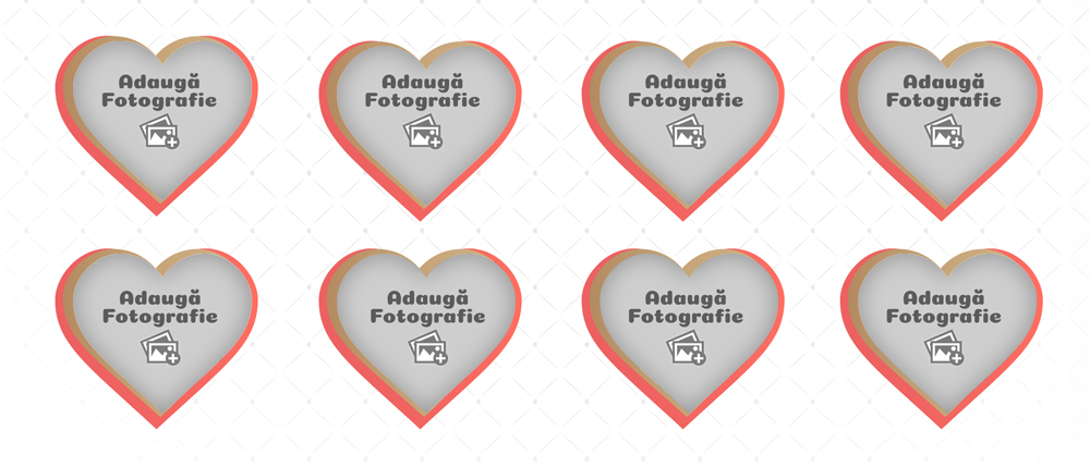 Cană Personalizată - Model "Love Moments" Cu Opt Poze - Vedere Background