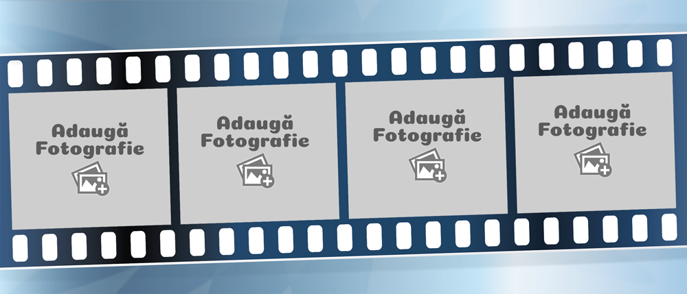 Cană Personalizată - Model Film Cu 4 Poze - Vedere Background
