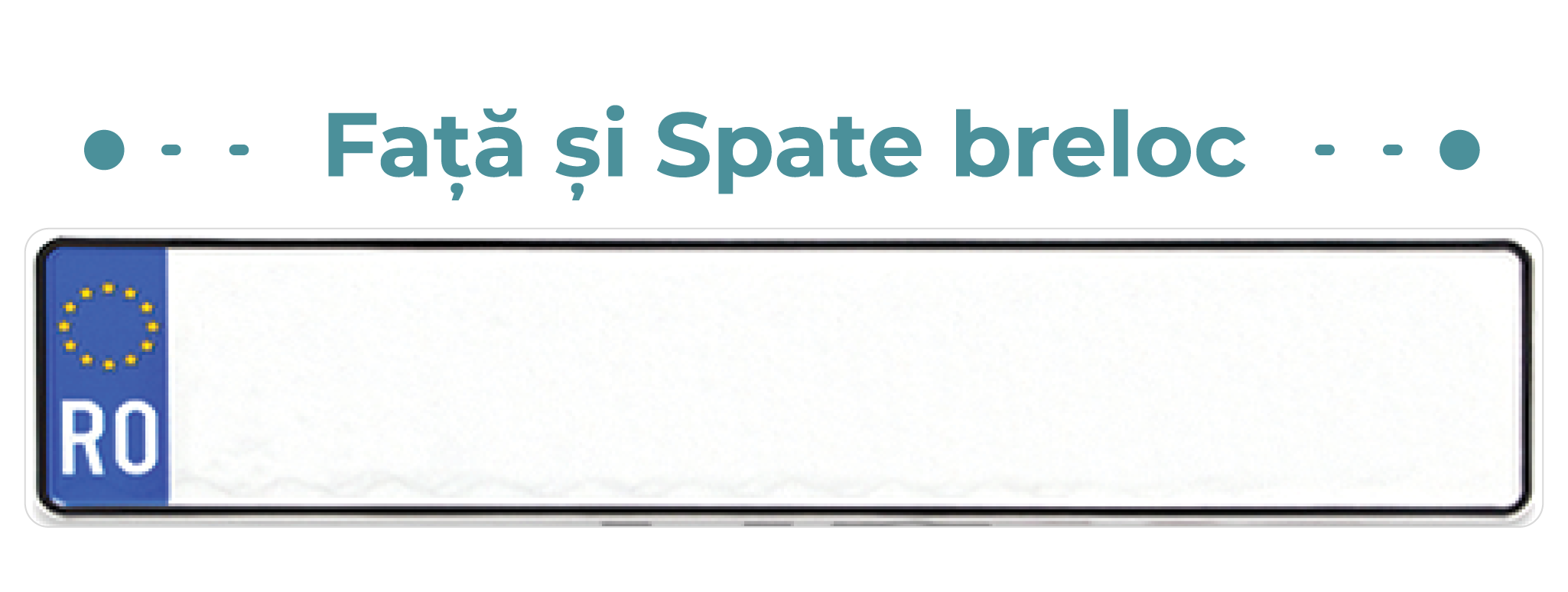 Breloc Auto Personalizat Cu Număr Auto Pe Ambele Părți - Vedere Background