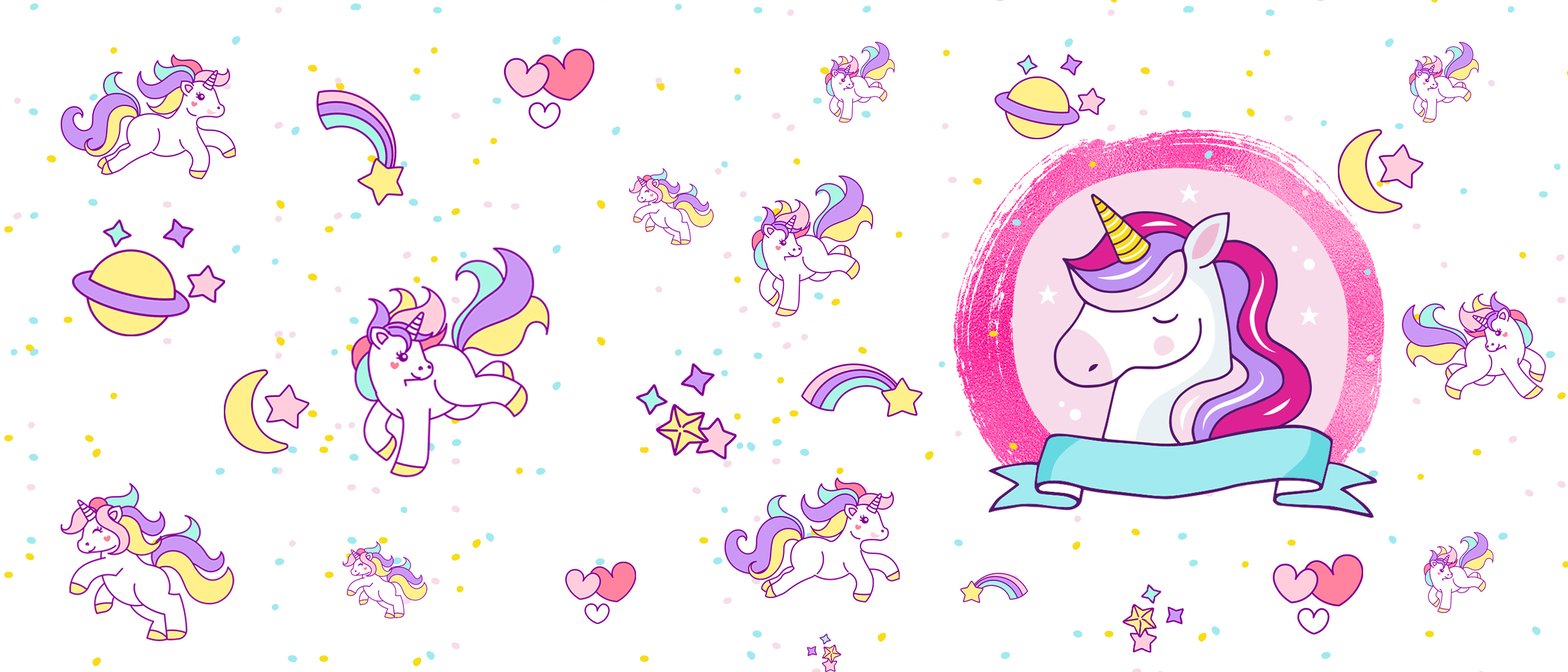 Cană Personalizată - Model "Unicorn" Cu Text Și Nume - Vedere Mască